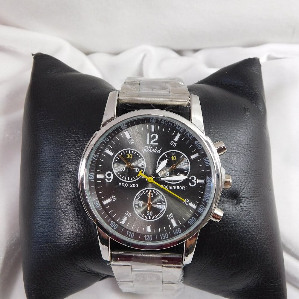 Men's Shshd Full Stainless Steel Quartz Wristwatch
